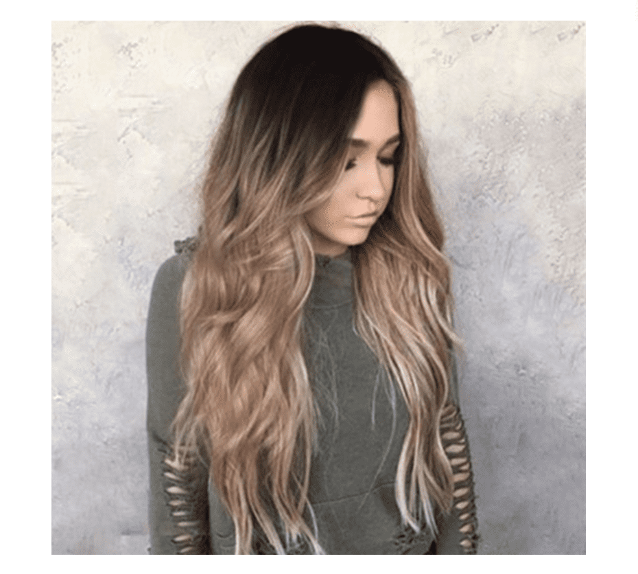 Korean Silk Gradient Long Curly Hair Wig - Image 3