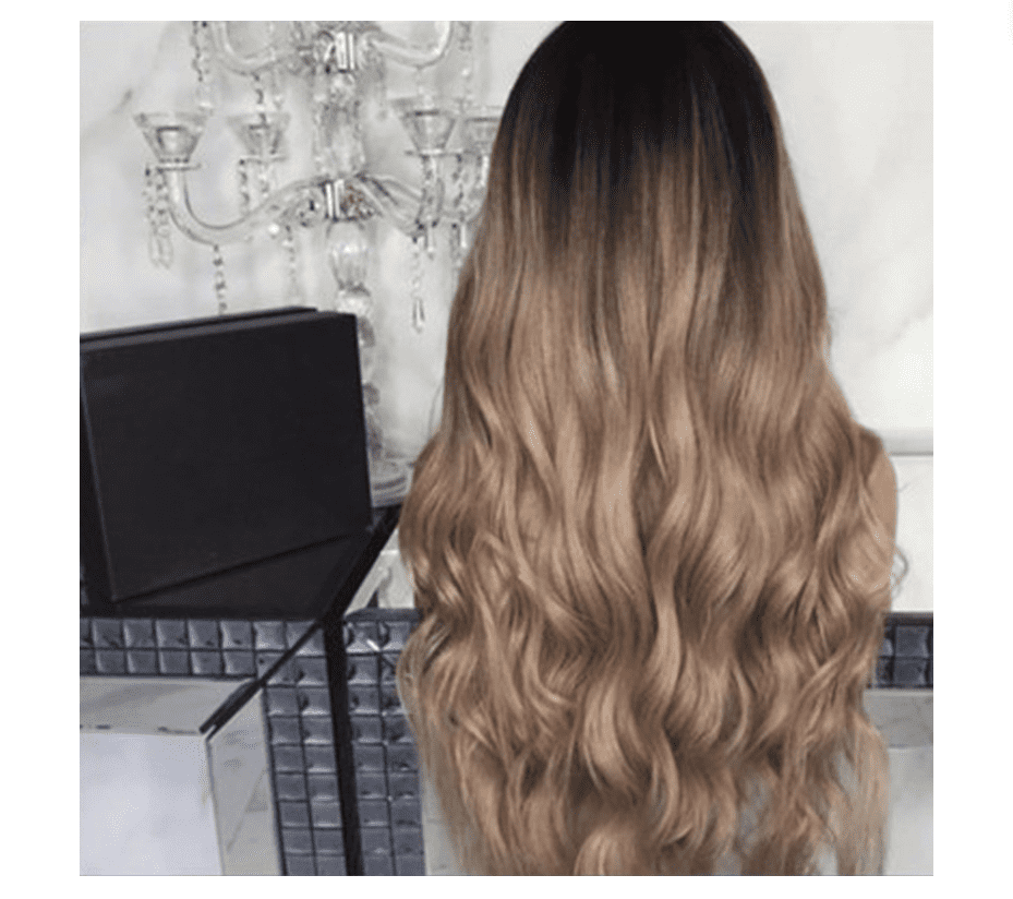 Korean Silk Gradient Long Curly Hair Wig - Image 5
