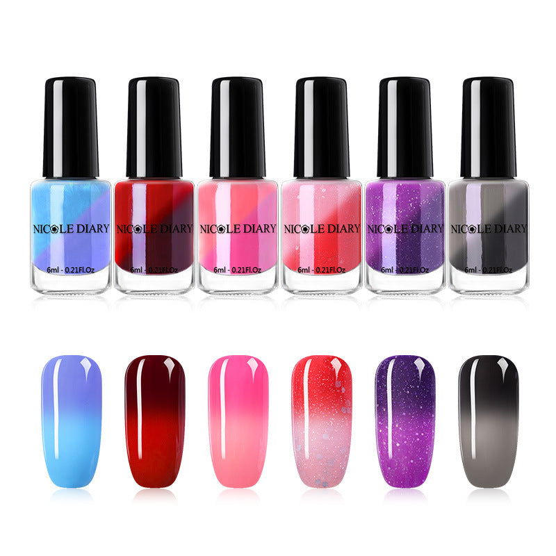 Peelable Glitter Nail Polish Color-changing - Image 3