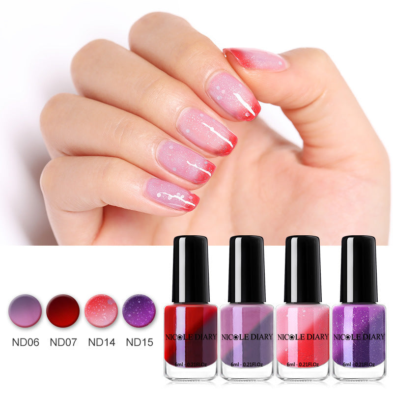 Peelable Glitter Nail Polish Color-changing - Image 5