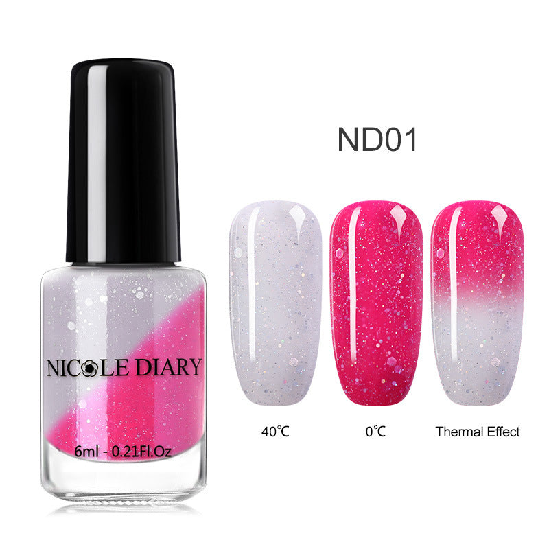 Peelable Glitter Nail Polish Color-changing - Image 6