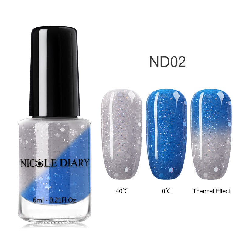 Peelable Glitter Nail Polish Color-changing - Image 9