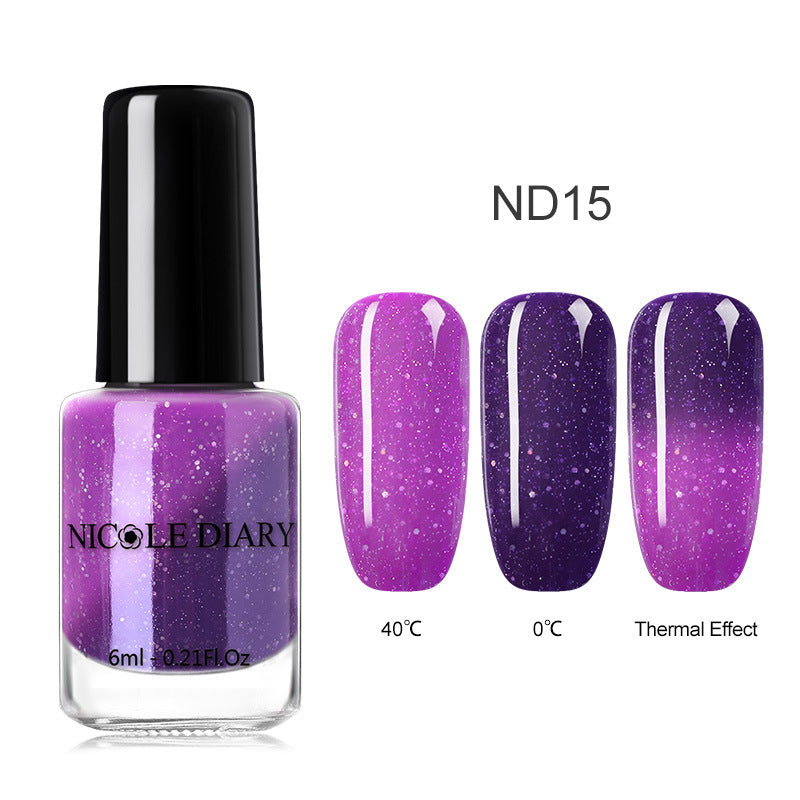 Peelable Glitter Nail Polish Color-changing - Image 7
